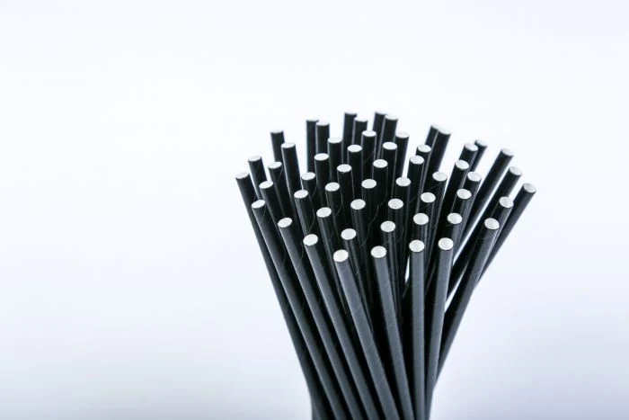 Drinkrietjes karton zwart 250 st. -