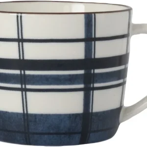 Dutch Floral Blue Time Set 4 Mugs Check