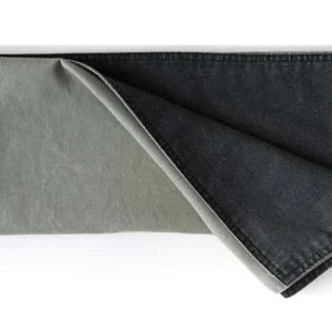 Dutch Rose Organic Tafelloper 40x150cm dubbelzijdig groen-grijs Groen Textiel