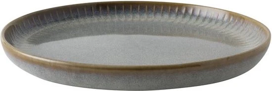 Dutch Rose Sapphire Set 4 Platte borden 18,5cm Grijs Grijs Aardewerk