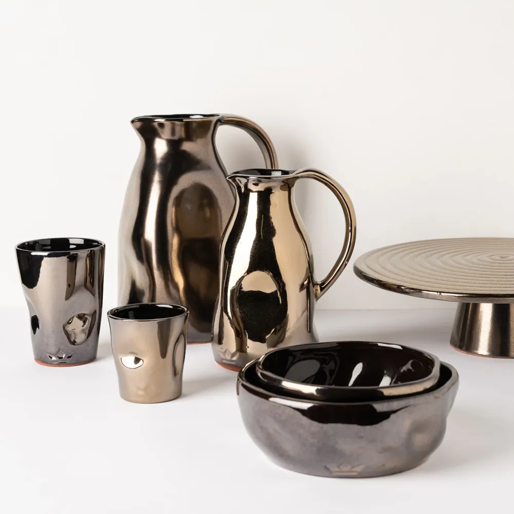 Dutchdeluxes - Luxe - Ontbijt- soepkommen - Medium - Set van 2 - 500 ml - Goud