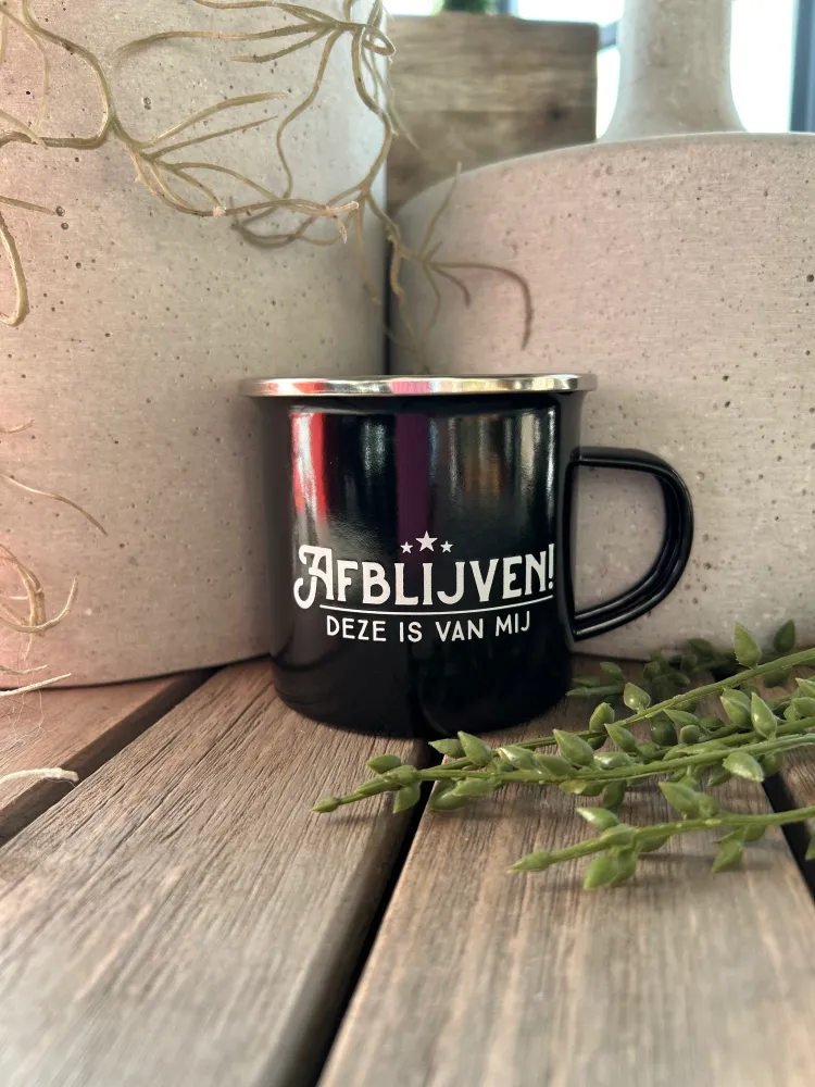 Emaille Mok Afblijven