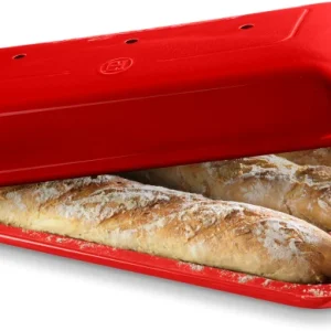 Emile Henry Broodbakvorm voor 3 baguettes Grand Cru - 36.5 x 23 x 10 cm