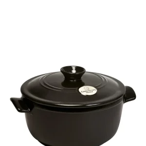 Emile Henry Cocotte rond Flame Fusain Ø22cm - 2.5l
