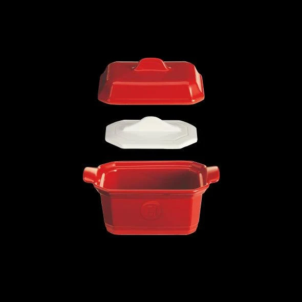 Emile Henry Grande Terrine + Presse Farine 24x15cm - 1.2l - September