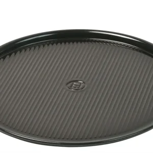 Emile Henry Pizzasteen gegroefd Fusain Ø40cm