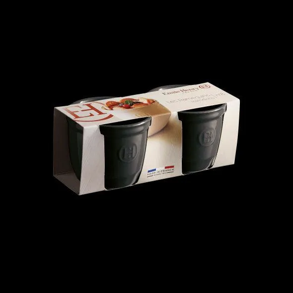 Emile Henry Ramekin Fusain Ø8.5cm 2st.