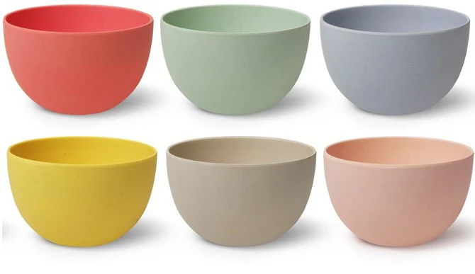 Engel Bamboe Kommetjes Maat S Diverse Kleuren Koraal
