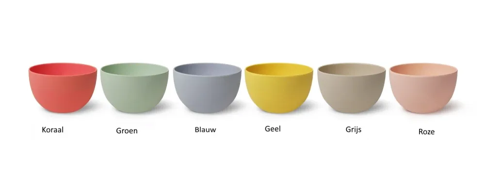 Engel Bamboe Kommetjes Maat S Diverse Kleuren Koraal