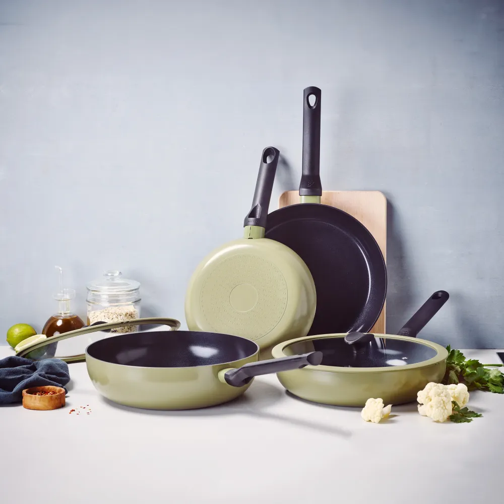 Enjoy Olive Green 4 pc set + Panbeschermers