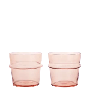 Boya Low Glasses - Set 2 - Blush Ferm Living - COM