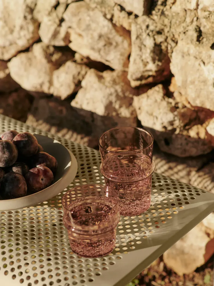 Boya Low Glasses - Set 2 - Mauve Ferm Living - COM
