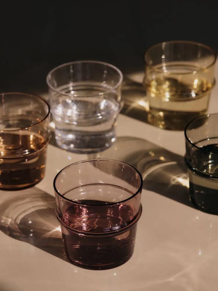 Boya Low Glasses - Set 2 - Mauve Ferm Living - COM