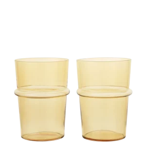 Boya Tall Glasses - Set 2 - Yellow Ferm Living - COM