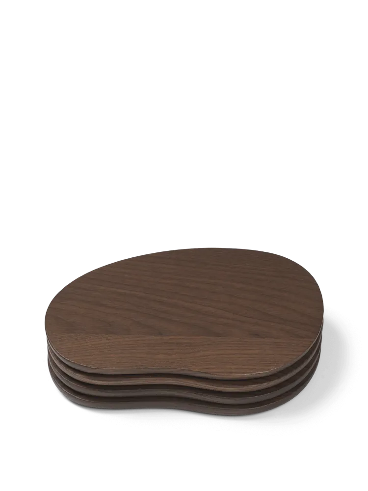 Cairn Butter Boards - Set 4 - Dark Brown Ferm Living - COM