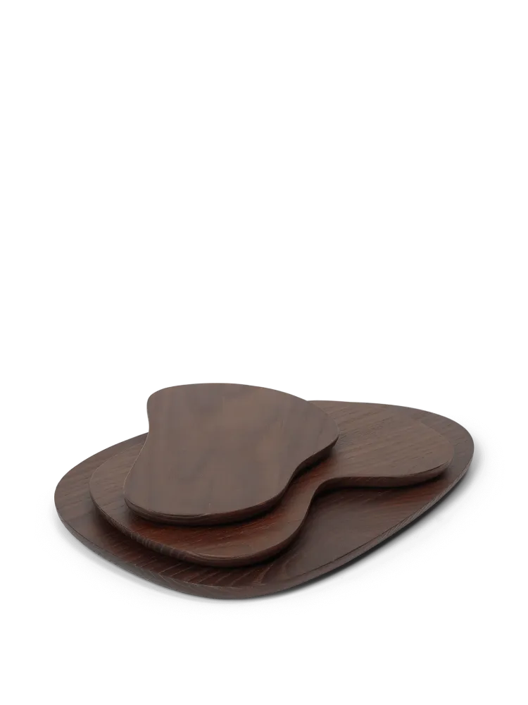 Cairn Cutting Boards - Set 3 - Dark Brown Ferm Living - COM