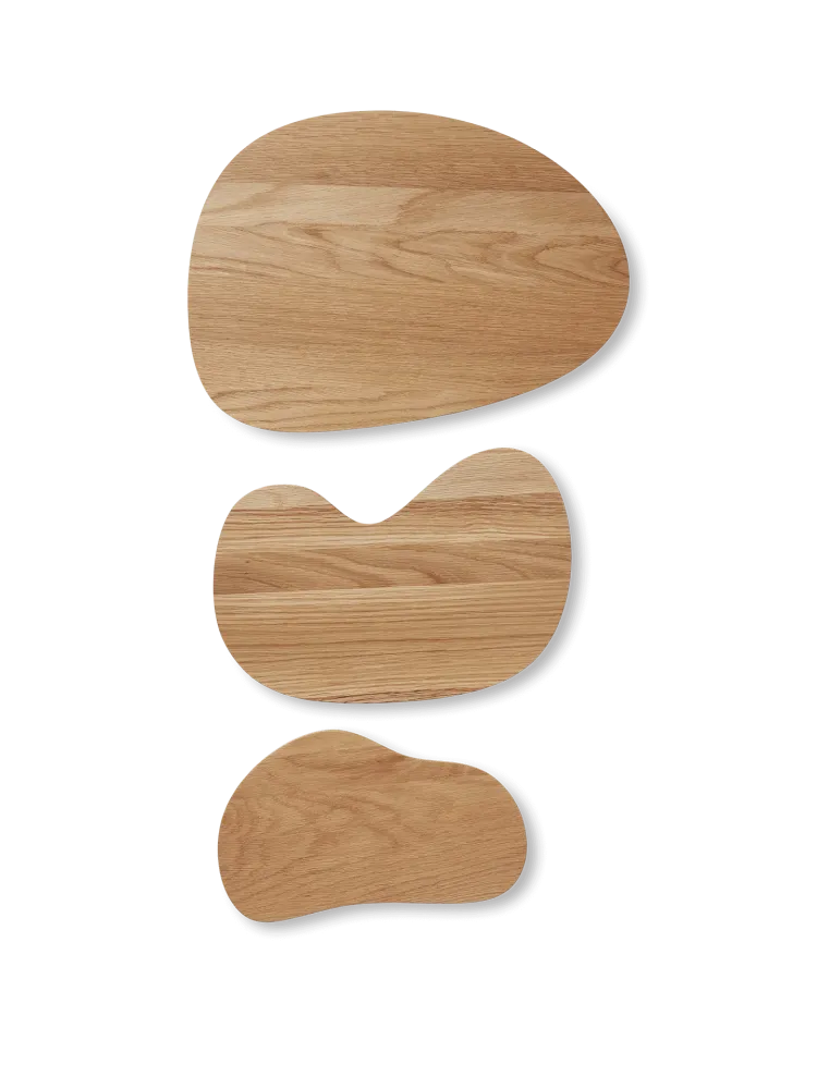 Cairn Cutting Boards - Set 3 - Oak Ferm Living - COM