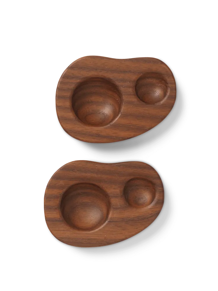 Cairn Egg Holder - Set 2 - Dark Brown Ferm Living - COM