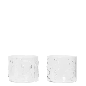 Doodle Glasses - Set 2 - Low - Clear Ferm Living - COM