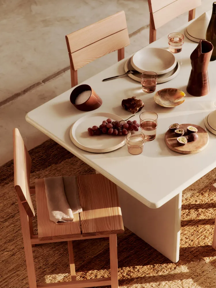 Erena Dinner Plate - Ø29 - Cream Ferm Living - COM