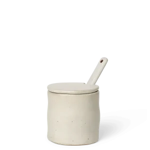 Flow Jar Spoon - Off-White Speckle Ferm Living - COM
