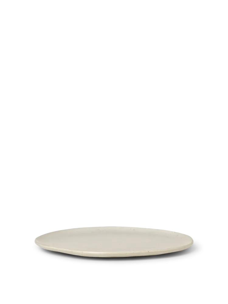 Flow Plate - Large - Off-White Speckle Ferm Living - COM