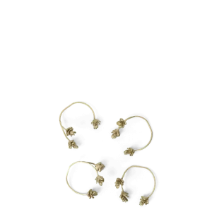 Forest Napkin Rings - Set 4 - Brass Ferm Living - COM