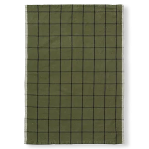 Hale Tea Towel - Green/Black Ferm Living - COM
