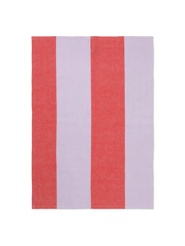 Hale Tea Towel - Red/Lilac Ferm Living - COM