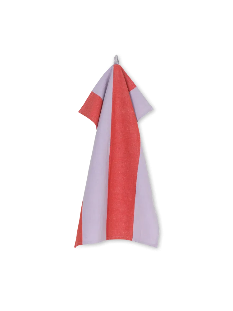 Hale Tea Towel - Red/Lilac Ferm Living - COM
