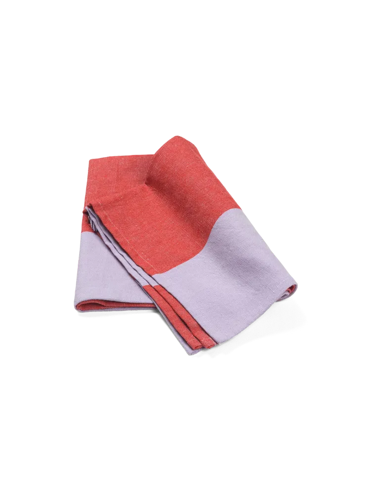 Hale Tea Towel - Red/Lilac Ferm Living - COM