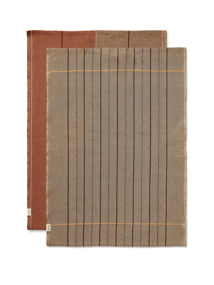 Ito Tea Towel - Set 2 - Hazel/Oat Ferm Living - COM