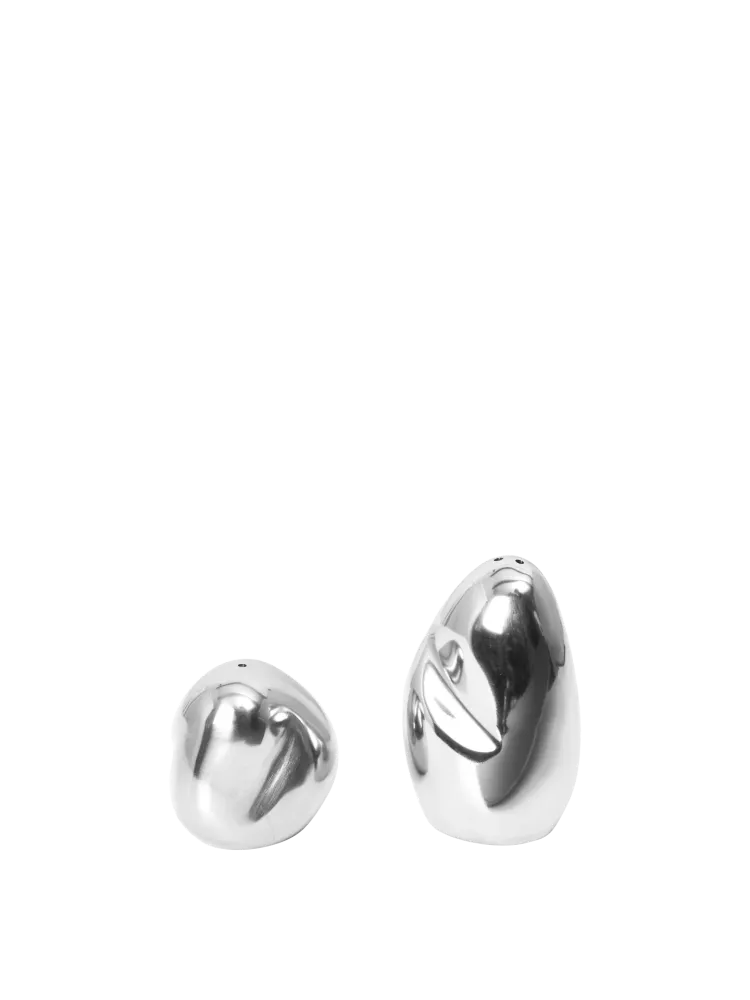 Orevo Salt and Pepper Shakers - Set 2 - Stainless Steel Ferm Living - COM