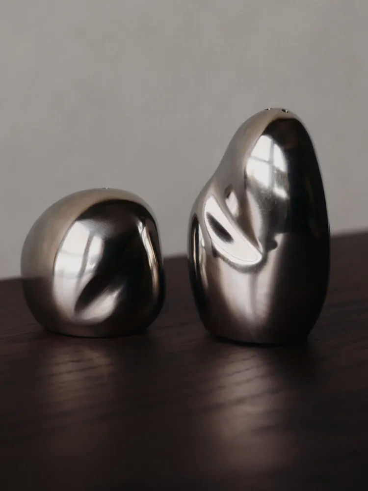 Orevo Salt and Pepper Shakers - Set 2 - Stainless Steel Ferm Living - COM