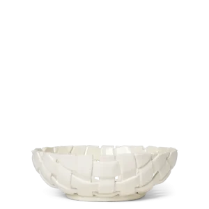 Plait Bowl - Ø30 - Off-White Ferm Living - COM