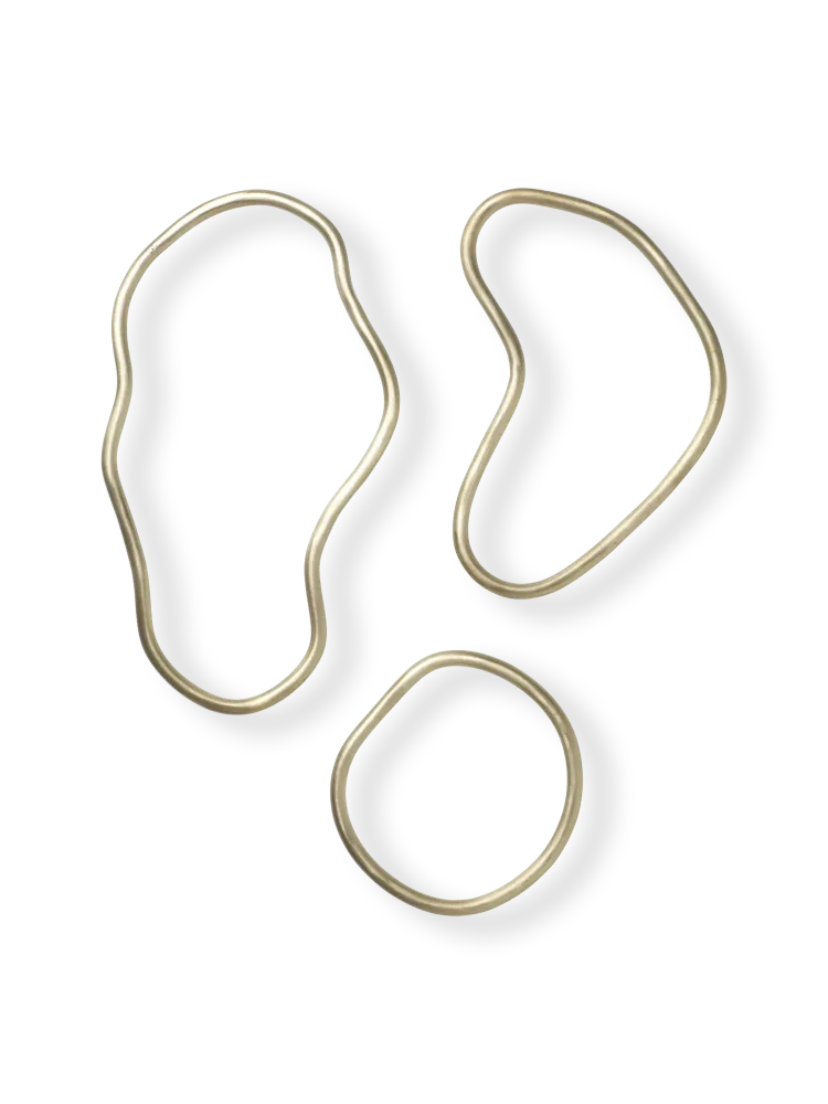 Pond Trivets - Set 3 - Brass Ferm Living - COM
