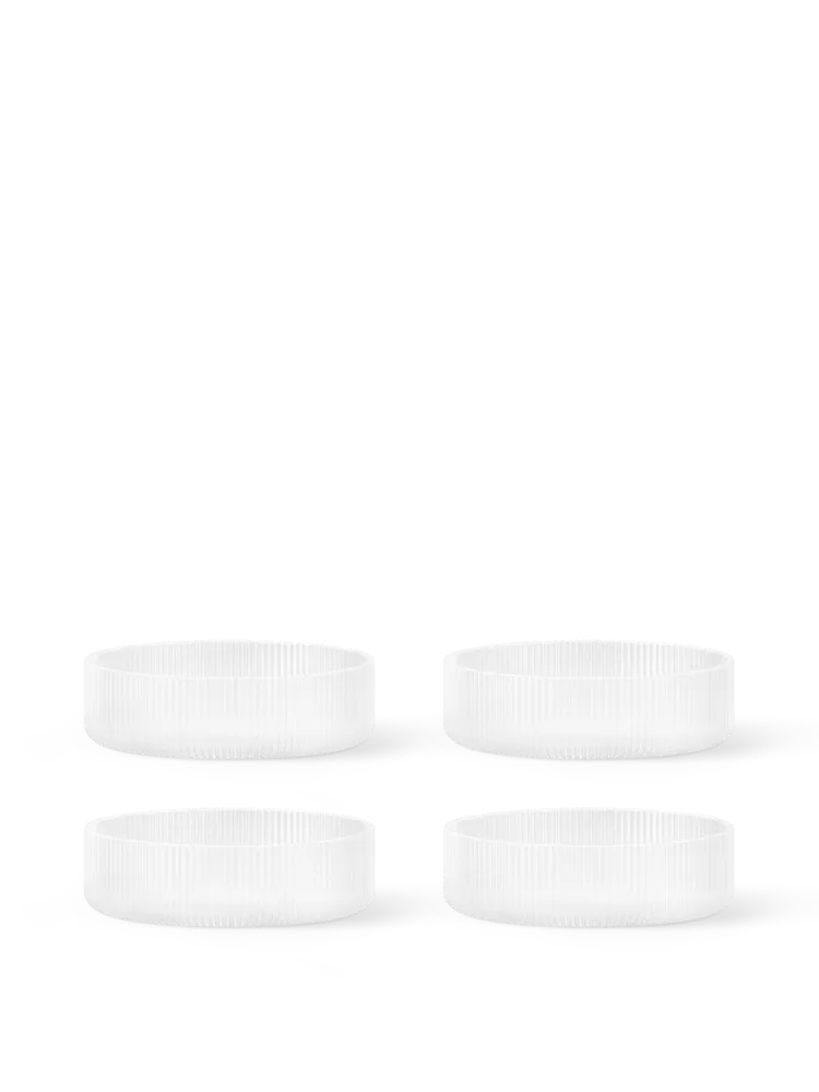 Ripple Serving Bowls - Set 4 - Frosted Ferm Living - COM
