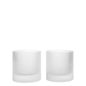 Ripple Tumbler Glasses - Set 2 - Frosted Ferm Living - COM