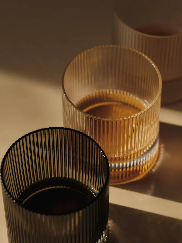 Ripple Tumbler Glasses - Set 2 - Frosted Ferm Living - COM
