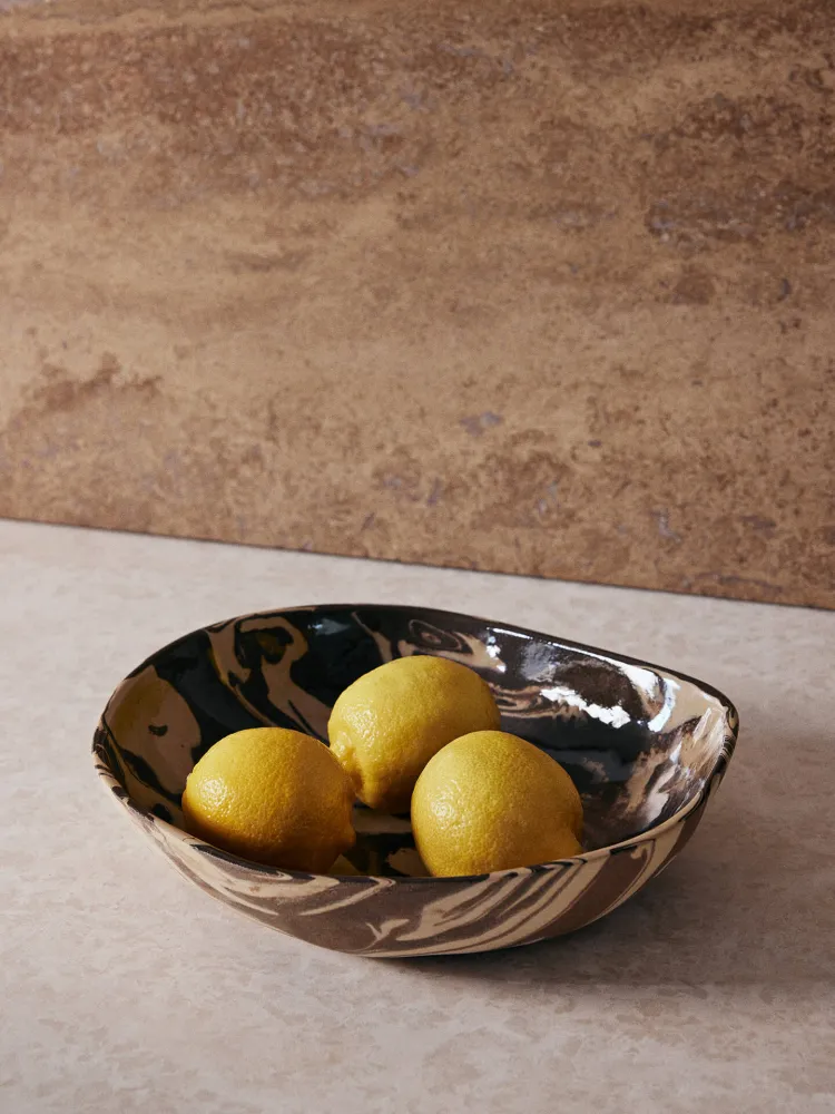Ryu Bowl - 28 - Sand/Brown Ferm Living - COM