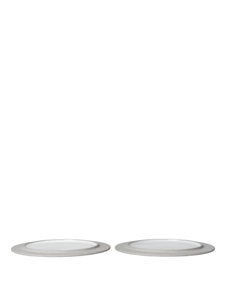 Sonae Dessert Plates - Ø22 - Set 2 - Grey/White Ferm Living - COM