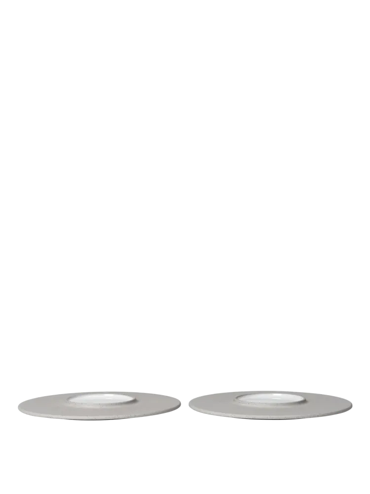 Sonae Dessert Plates - Ø22 - Set 2 - Grey/White Ferm Living - COM