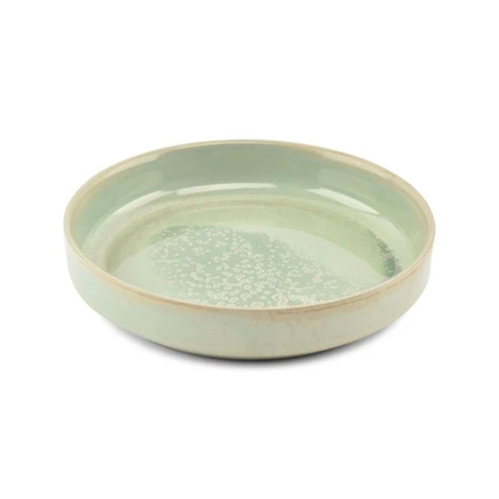 F2D | Diep bord 22xH4,5cm turquoise Structo 4/box Fine Dining & Living
