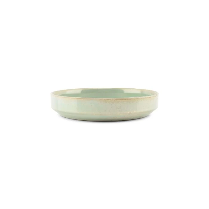 F2D | Diep bord 22xH4,5cm turquoise Structo 4/box Fine Dining & Living