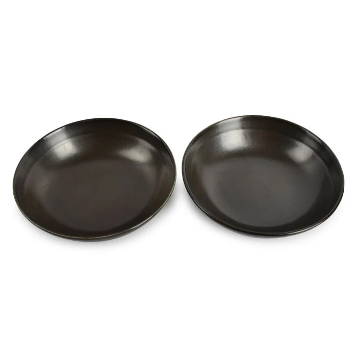 F2D | Diep bord 22xH6cm black Ceres 3/Box Fine Dining & Living