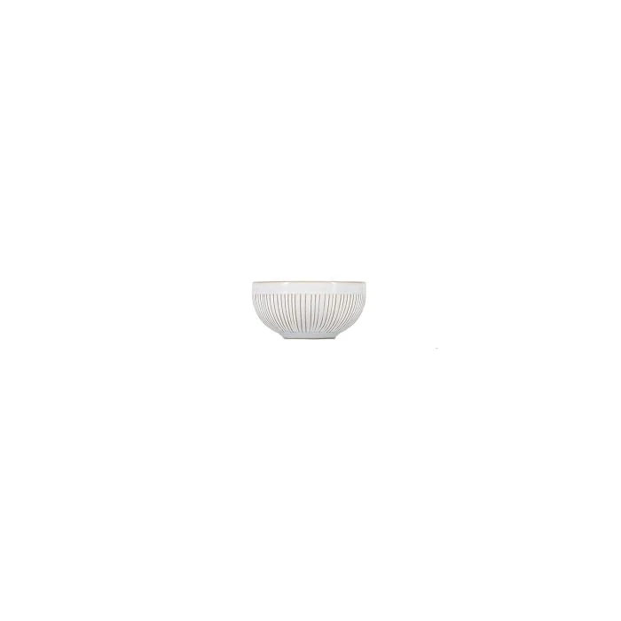 F2D | Kom 8,5xH4cm gestreept white Brass 4/box Fine Dining & Living