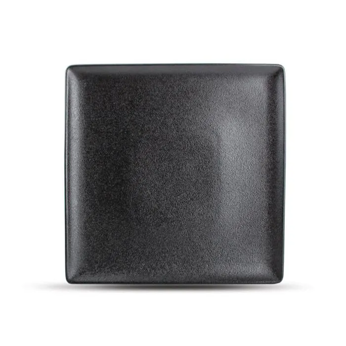 F2D | Plat bord 26x26cm black Dusk 4/box Fine Dining & Living