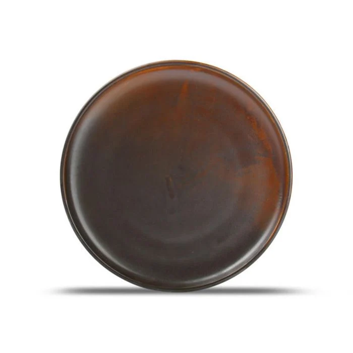 F2D | Plat bord 26xH2,5cm dark brown Escura 6/box Fine Dining & Living