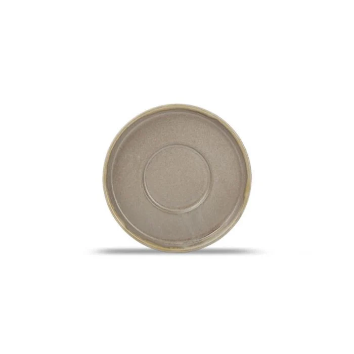 F2D | Schotel 14xH1,5cm brown Structo 4/box Fine Dining & Living