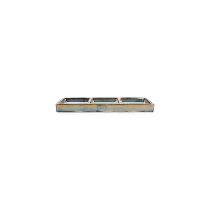 F2D | Serveerschaal 24x8cm blue Nova 4/box Fine Dining & Living